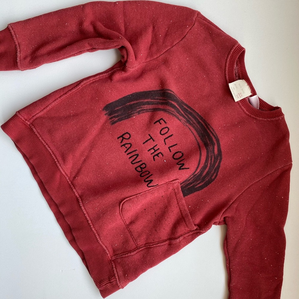 Zara Follow the Rainbow Sweatshirt